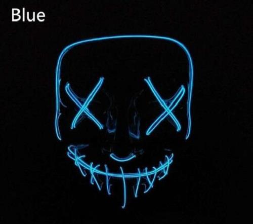 Masca lumina led UNTOLD The Purge Noaptea Judecatii Halloween +CADOU!