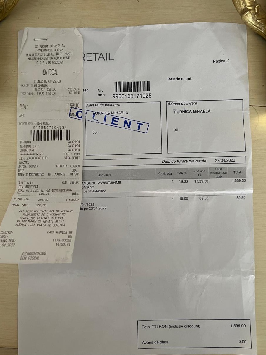 Masina de spalat Slim Samsung