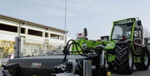 Mătură industrială cu colector SPZ18i prindere pentru buldoexcavator