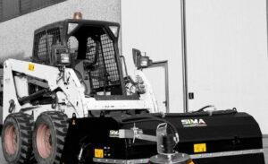 Mătură industrială cu colector SPZ18i prindere pentru buldoexcavator