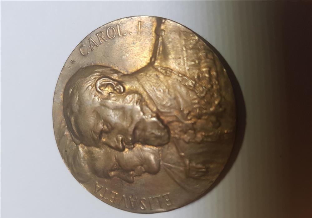 Medalie Regele Carol I si Regina Elisabeta - Medalia Cadrilaterului 1913