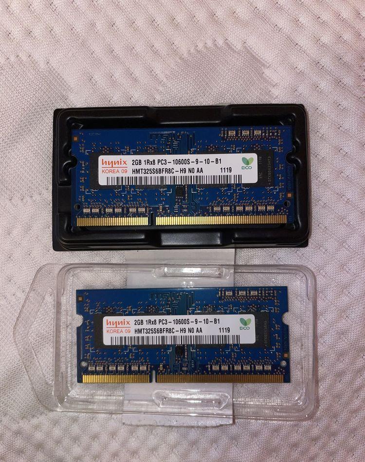 Memorie laptop 2GB, DDR3 PC3-10600S, CL9, 1.5V, sodimm, Hynix Korea