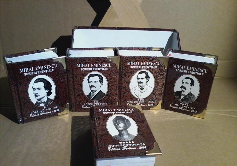Mihai Eminescu - Scrieri esentiale (5 vol. in caseta speciala, format liliput)