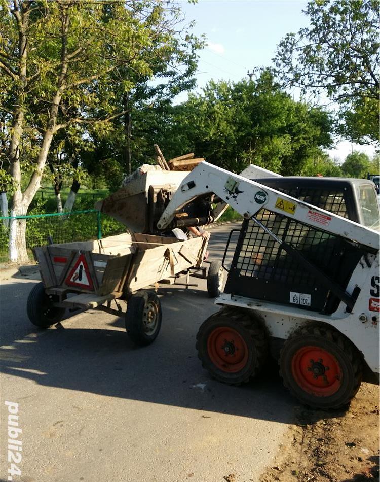 Miniexcavator bobcat cilindru nisip mranita