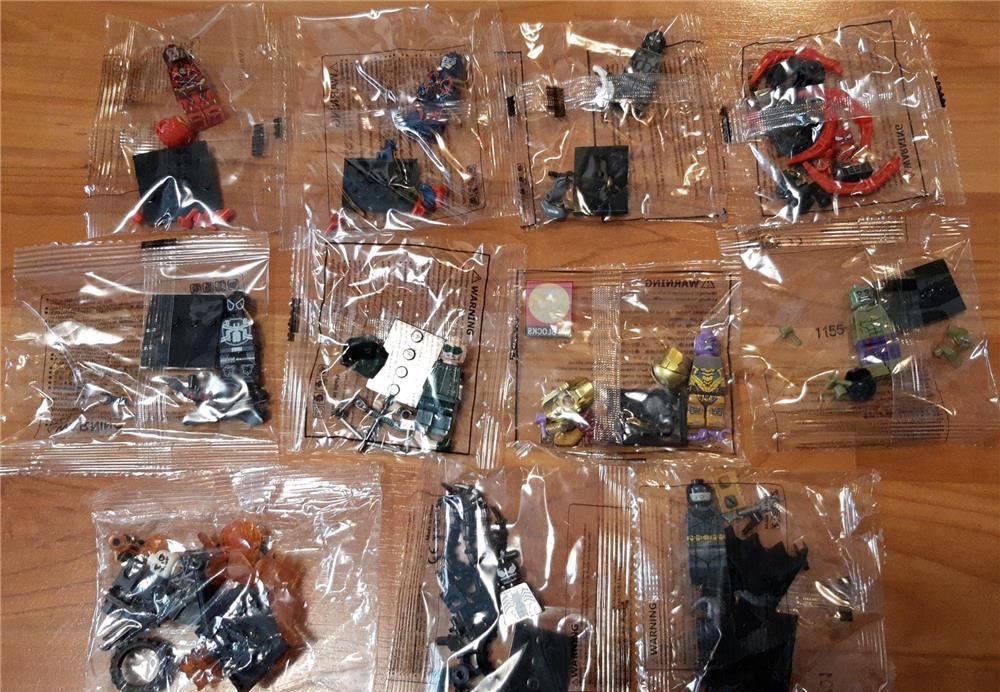 minifigurine tip lego super eroi marvel captain marvel ironman thanos wolverine deadpool pheonix