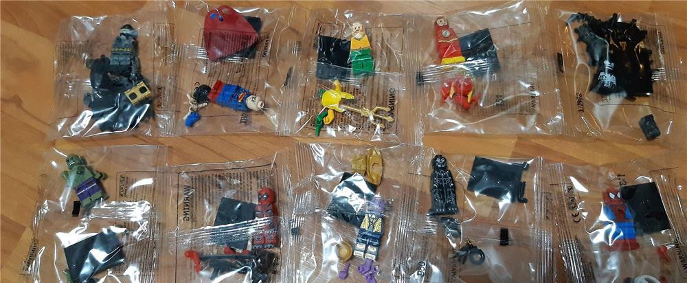 minifigurine tip lego super eroi marvel captain marvel ironman thanos wolverine deadpool pheonix