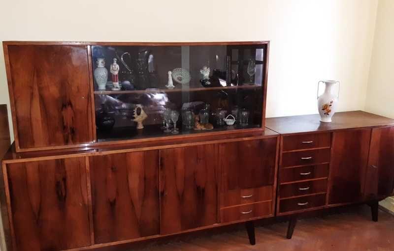 Mobila sufragerie, vitrina, 2 fotolii, canapea, masute cafea