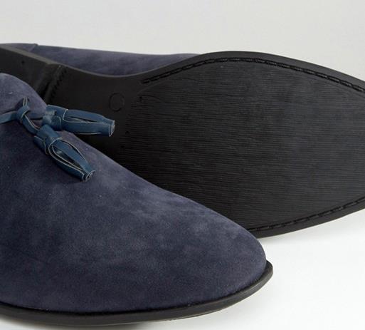 Mocasini cu ciucure ASOS, culoare Bleumarin, masura 43