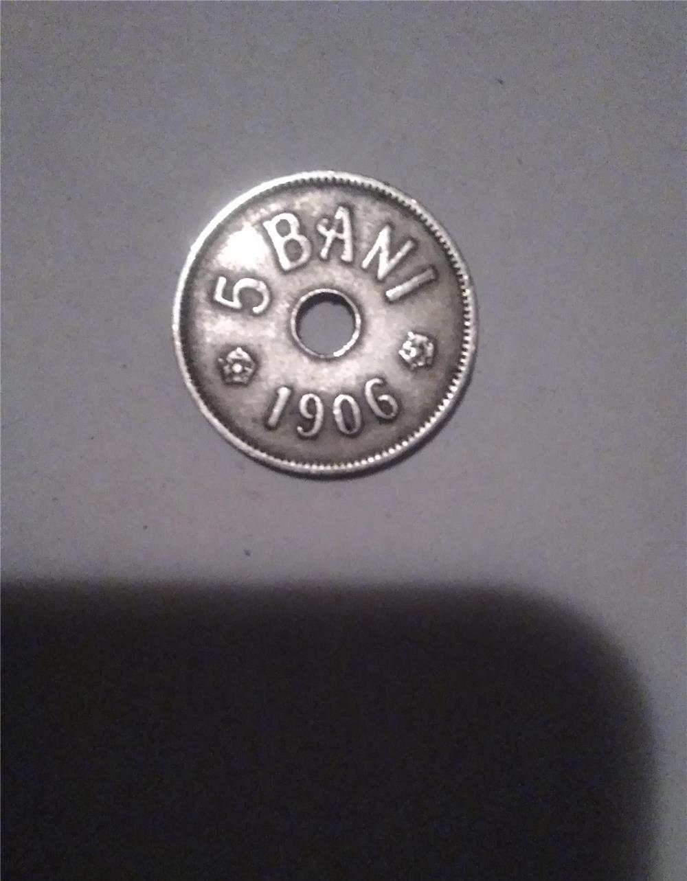 Moneda de 5 bani 1906