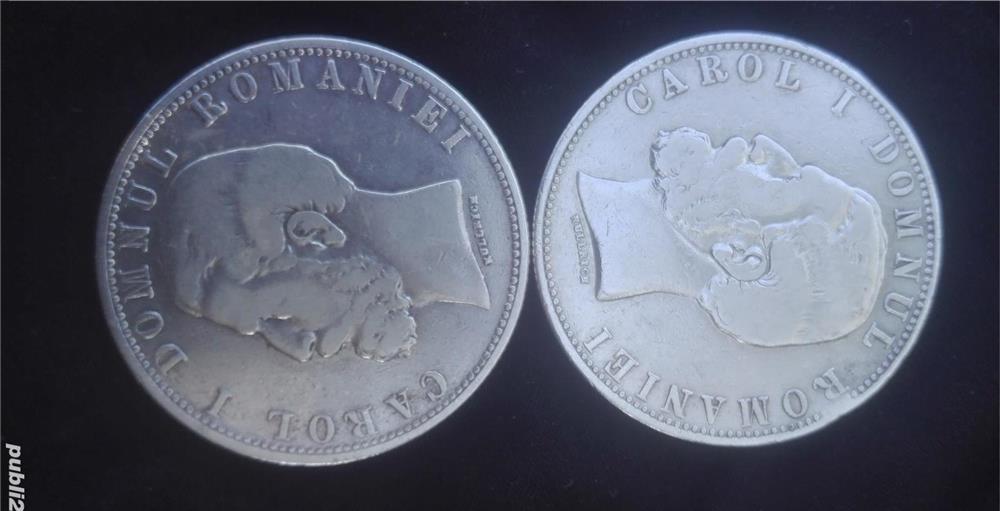 Monede argint 5 lei 1881