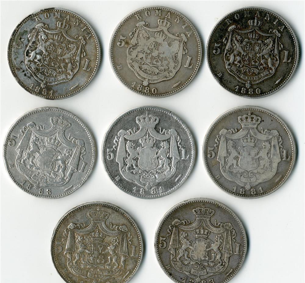 Monede Monezi Argint Romanesti Straine Regele Carol/Ferdinand/Carol II/Mihai/RPR/RSR Comunism Cumpar
