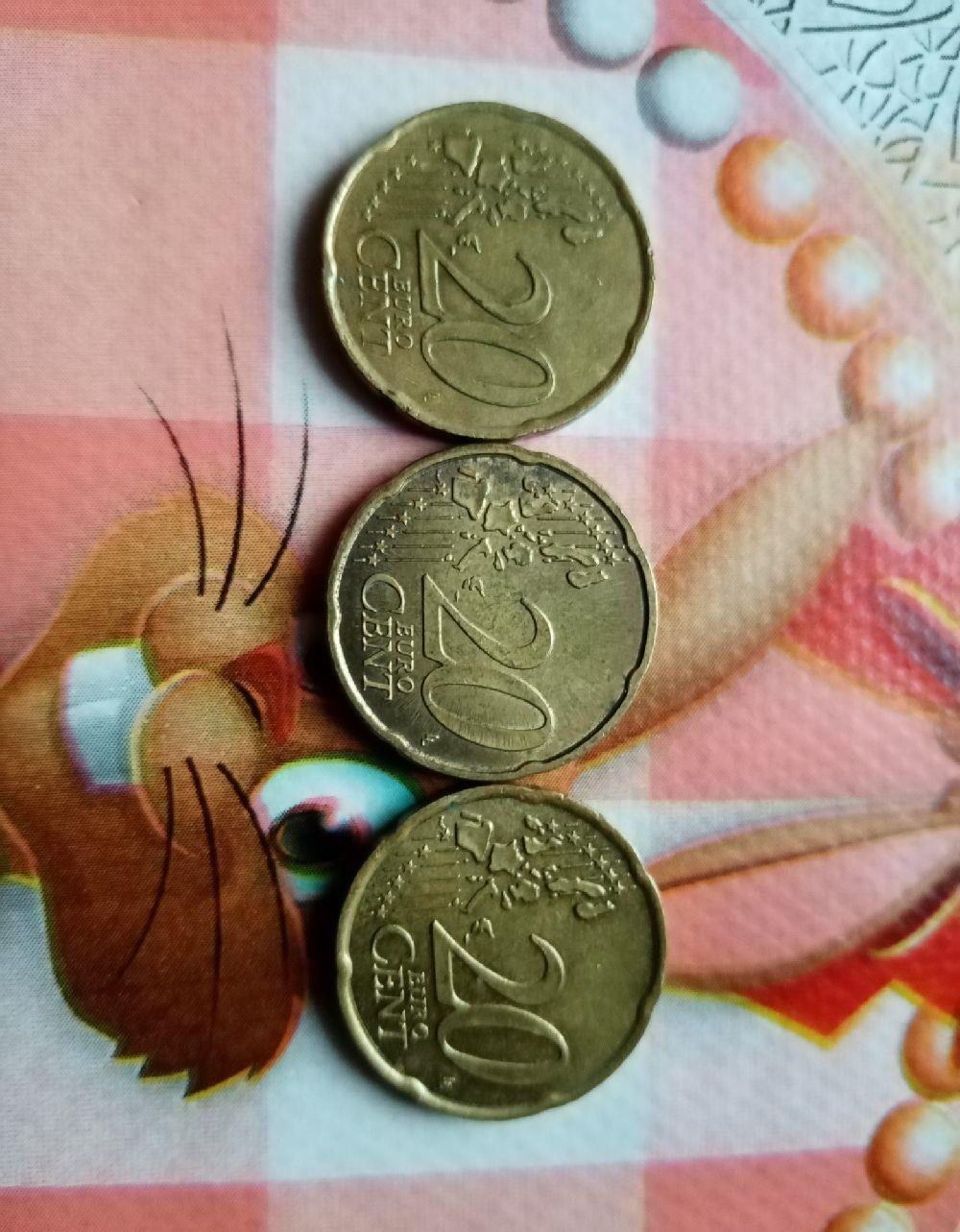 Monede Vechi de 20 euro cenți (PREȚ 2.000 EURO)