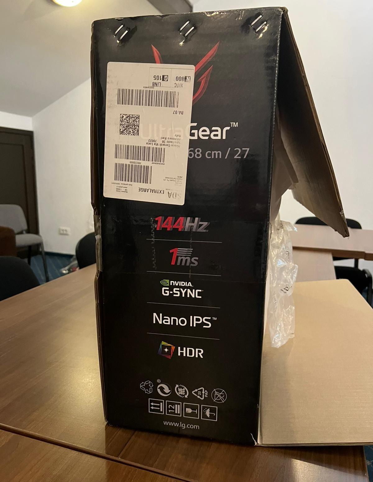 Monitor de Gaming LG27GN850 2K 165hz OC 27 inch