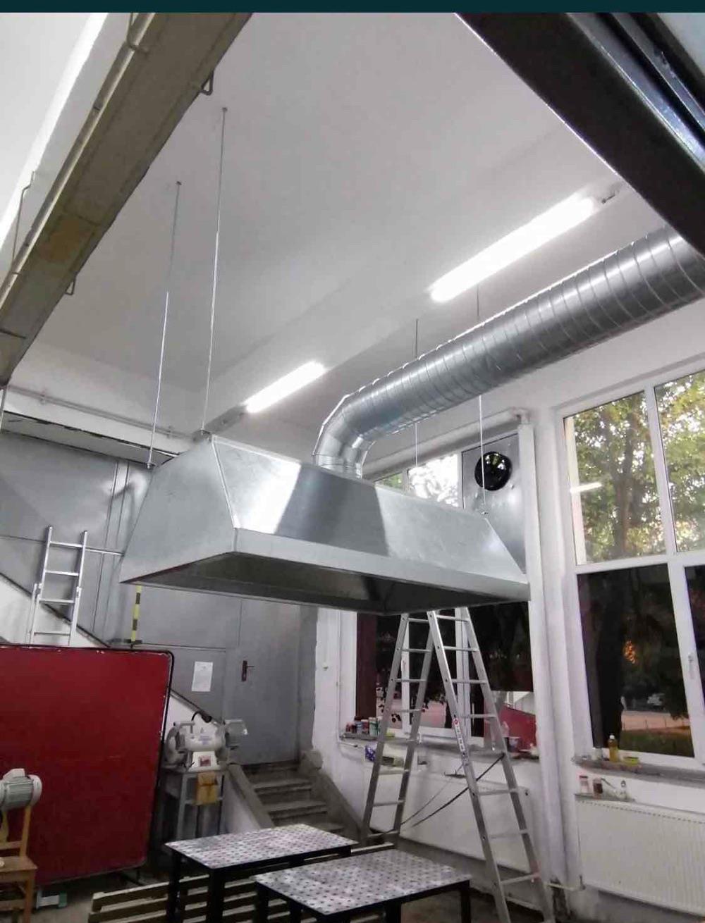 Montaj si confectie tubulatura,hote, ghene gunoi,ventilator industrial
