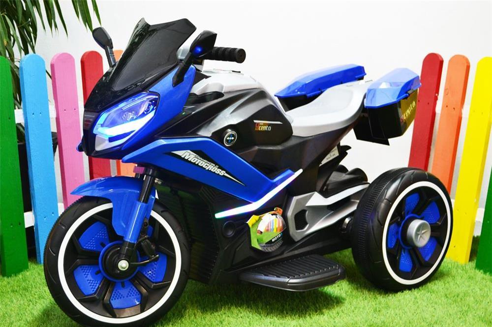 Motocicleta electrica cu 3 roti FB618 2x35W pentru copii 3-8 ani Blue