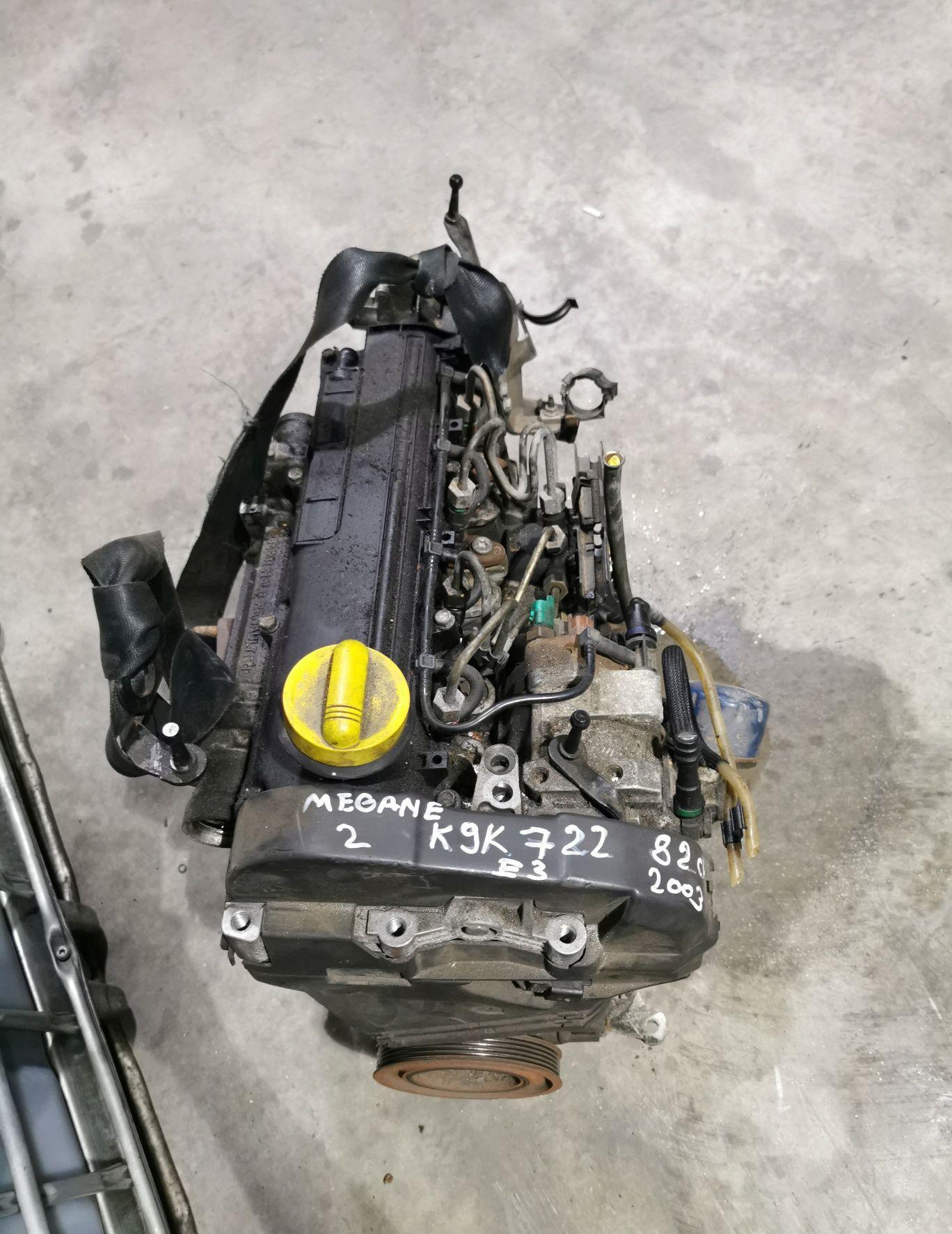 Motor 1.5 dci euro 3 cod k9k722 82 cp Renault megane 2 2003