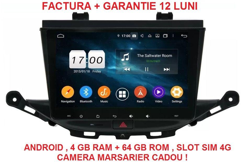 Navigatie Opel Astra K ( 2015 + ) , 4 GB RAM , Slot Sim 4G , Carplay