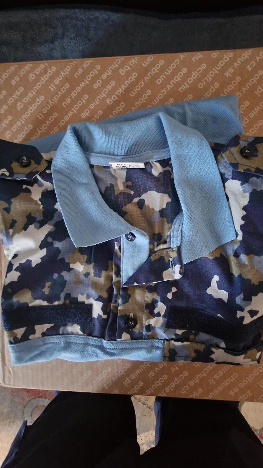 new !!! Tricou Maneca Scurta Combat Albastru