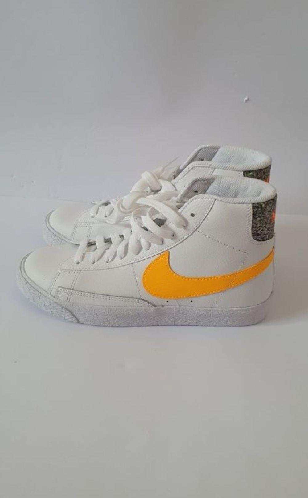 Nike Blazer Mid Gs White Laser Orange