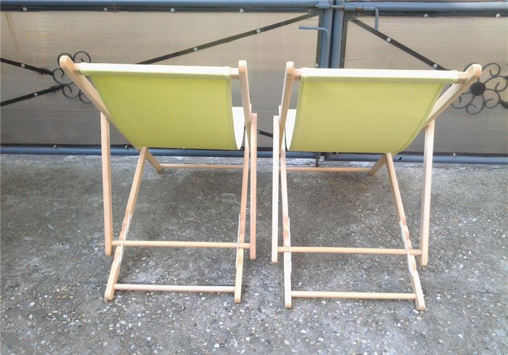 NOU sezlong plaja Marseille, cu spatar reglabil, structura fag
