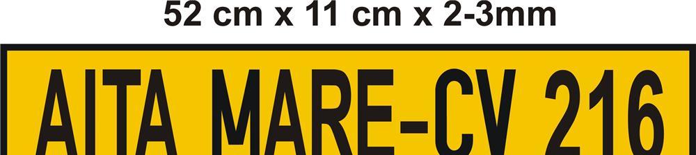 Numere inregistrare vehicule pentru care nu exista obligatia înmatricularii