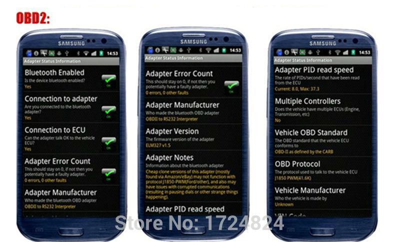 OBD2 elm327 Car scaner diagnoza tester Auto Torque Android Car Scanner iPhone