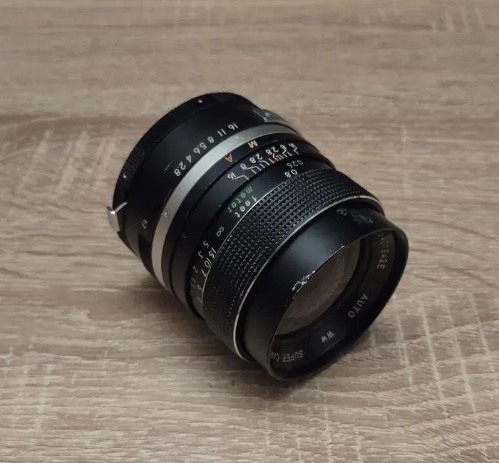 obiectiv vintage Super Carenar 35mm 1:2.8 (Miranda dual mount)