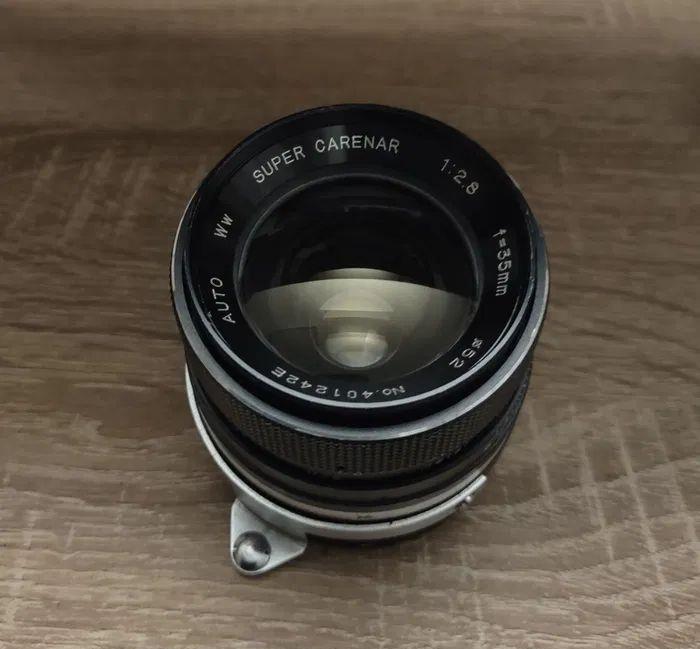 obiectiv vintage Super Carenar 35mm 1:2.8 (Miranda dual mount)