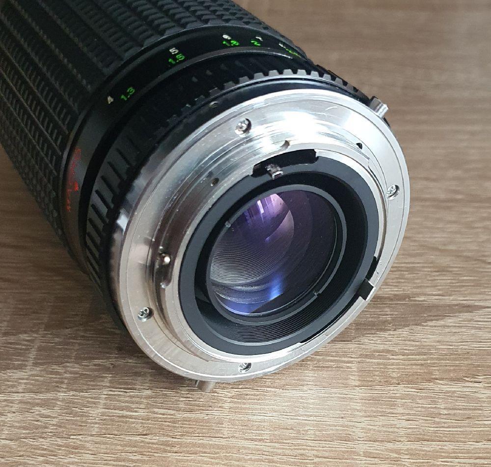 obiectiv Vitacon MC AUTO TELE ZOOM 80-200mm f4.5 (Olympus OM), optional adaptor OM-EOS