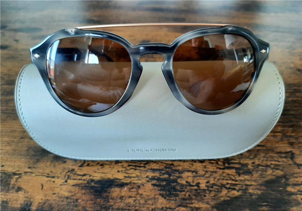 Ochelari de soare Giorgio Armani Original, Brown Aviator, Model AR8129