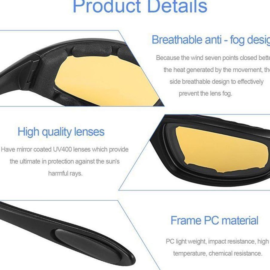 Ochelari moto chopper lentila negru sau galben .