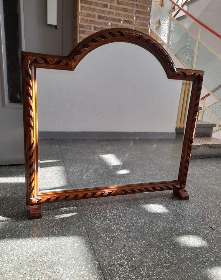 oglinda cristal rama sculptata stejar