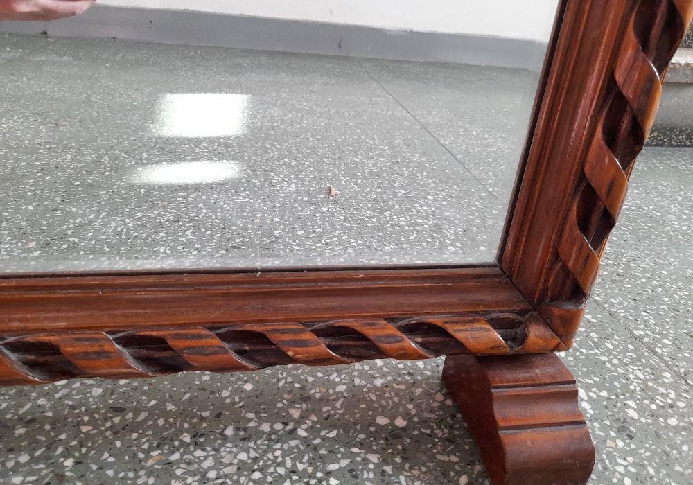oglinda cristal rama sculptata stejar