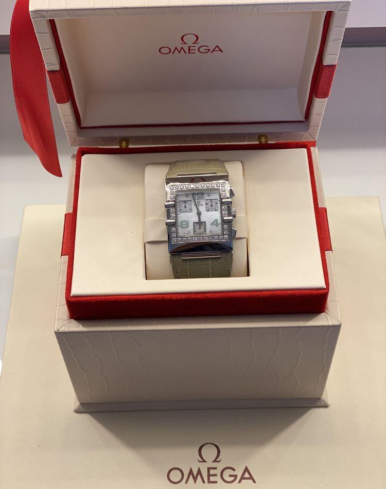 Omega Constelation Quadra otel-diamante -cadran Perla OCAZIE