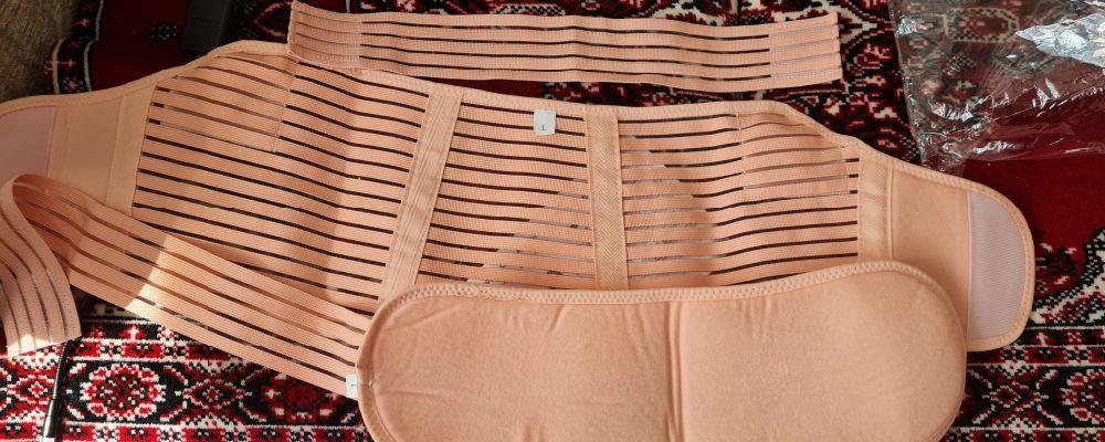 Orteză corset pentru gravide cu bandă susținere
