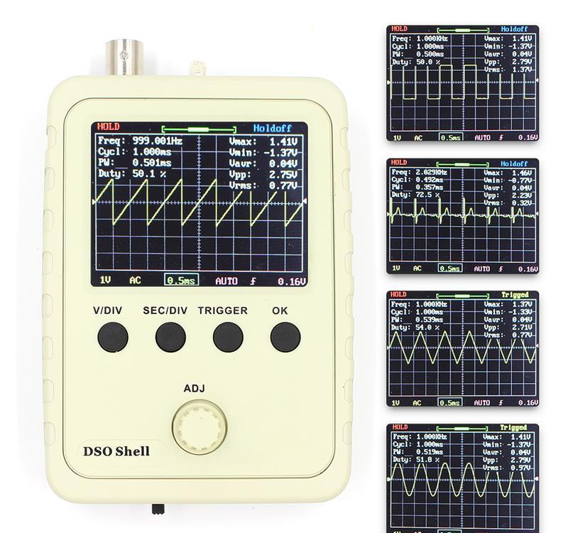 Osciloscop Digital portabil DSO150 cu sonde ecran colir
