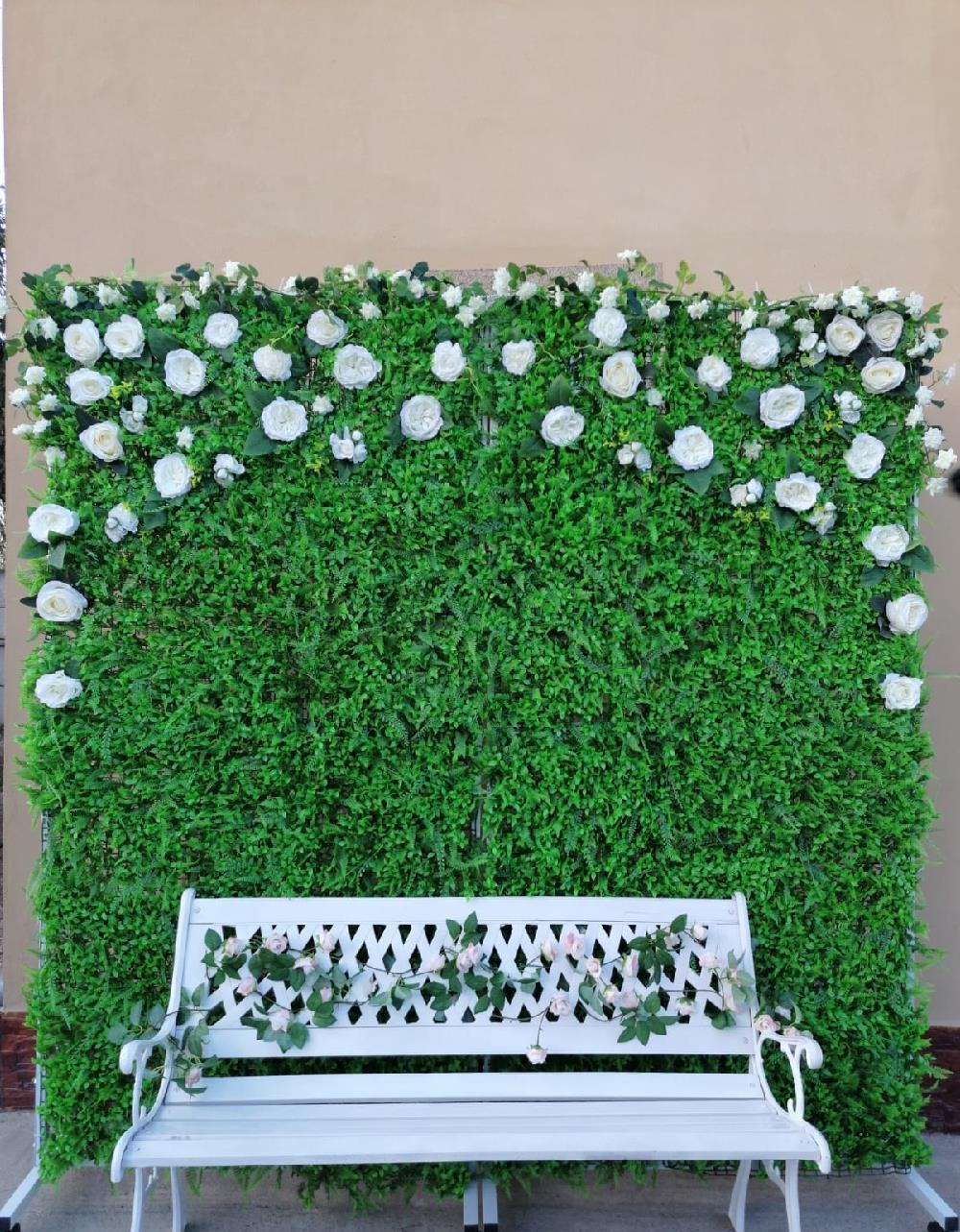 Panou floral verde photocorner