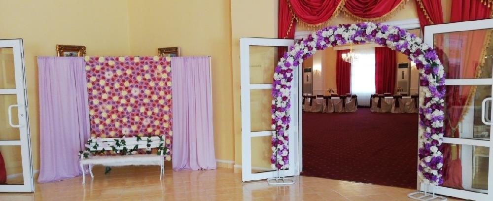 Panou floral verde photocorner