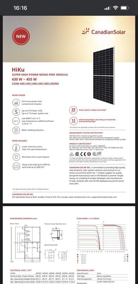 Panouri fotovoltaice Canadian solar 460wp si 595wp transport gratis