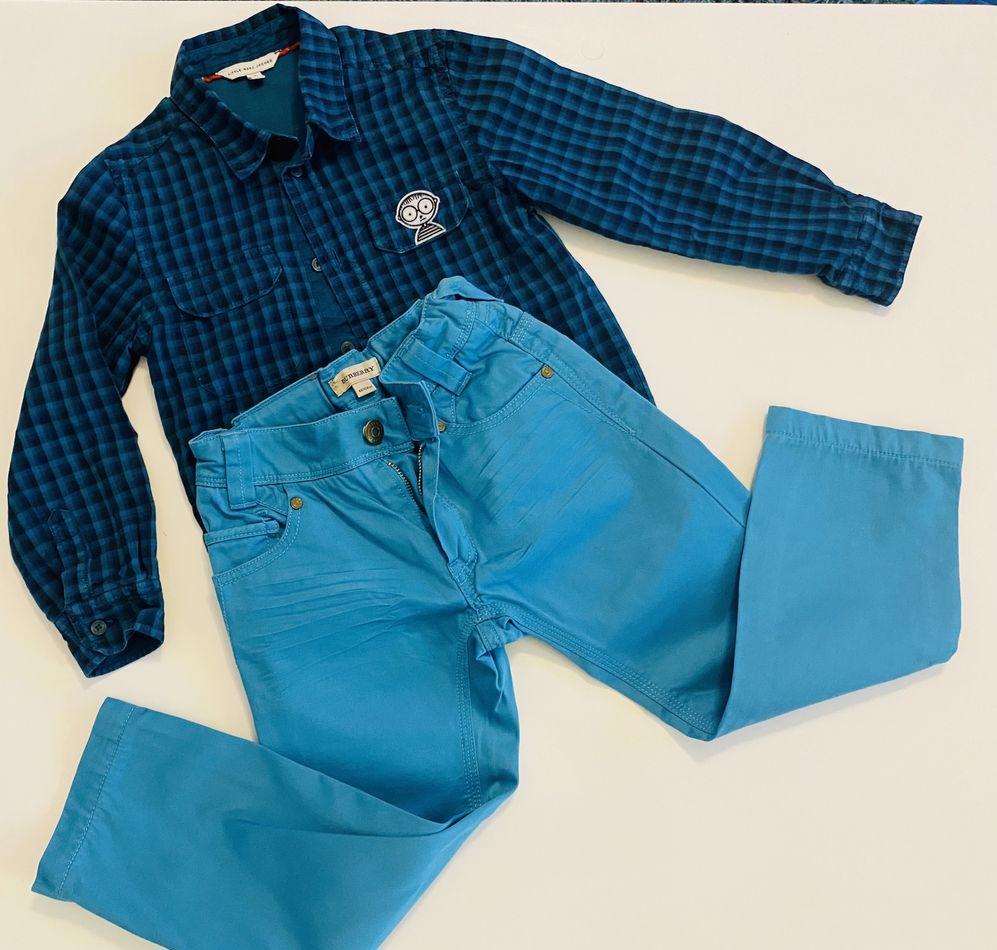 Pantaloni casual si camasa, baieti, 4 ani