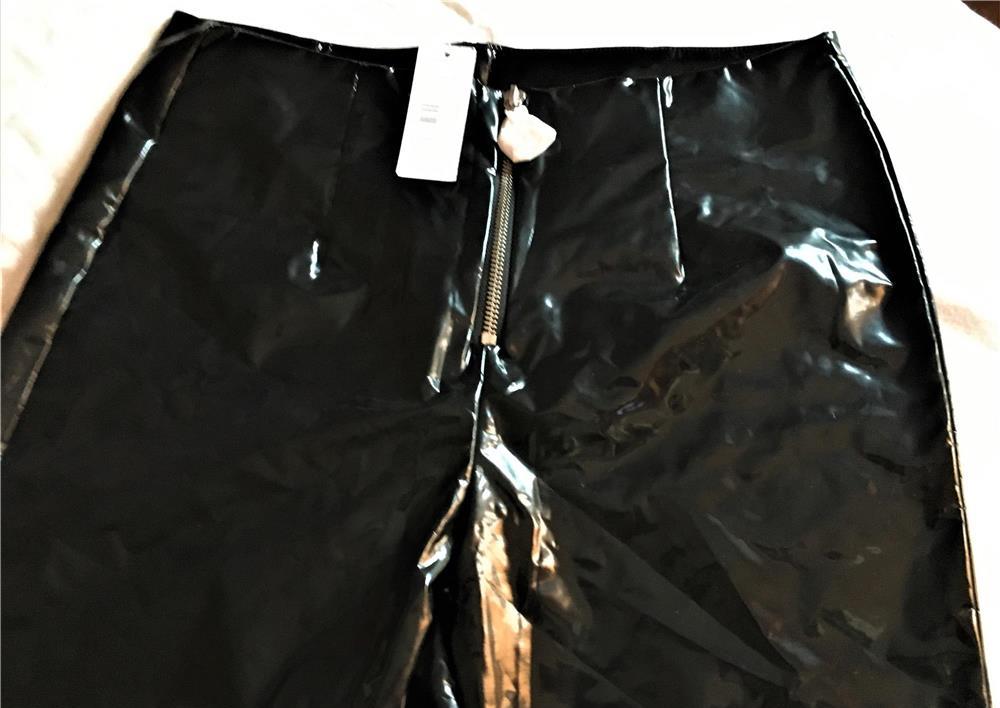 pantaloni de lac, calzedonia de culoare neagra