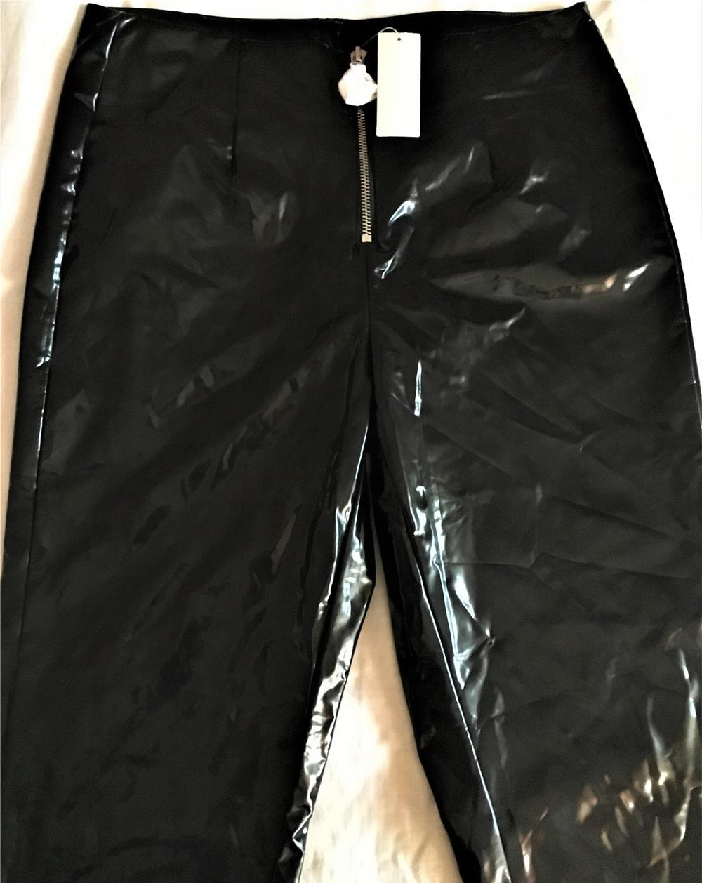 pantaloni de lac, calzedonia de culoare neagra