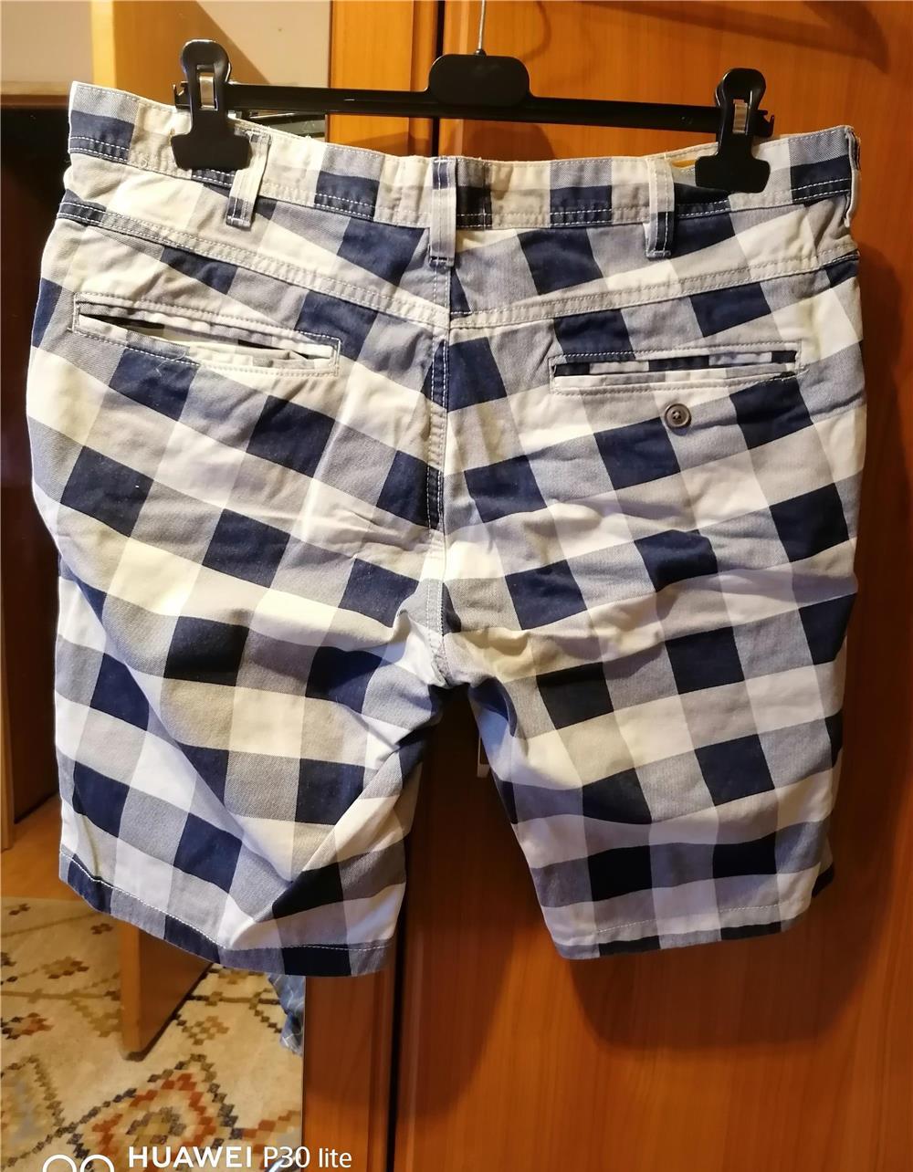 Pantaloni Scurți Casual Bărbați Piaza Italia Man În Carouri