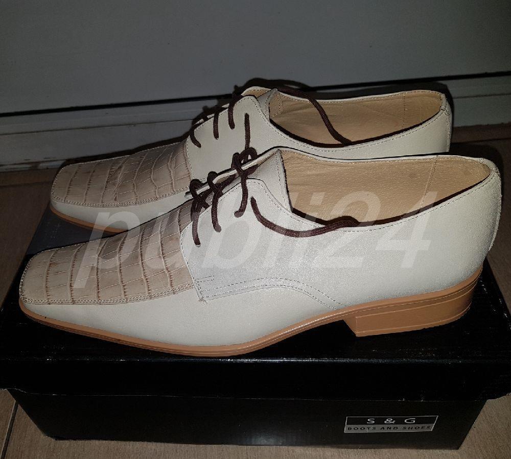 pantofi barbati 43, culoare bej-crem