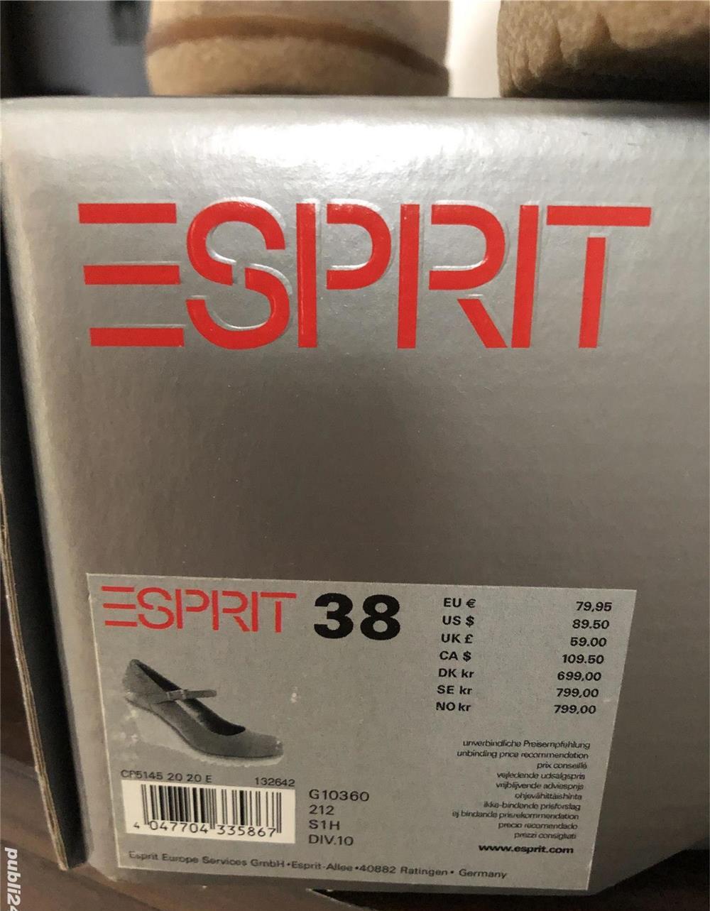 Pantofi Esprit, nr. 38, foarte comozi!