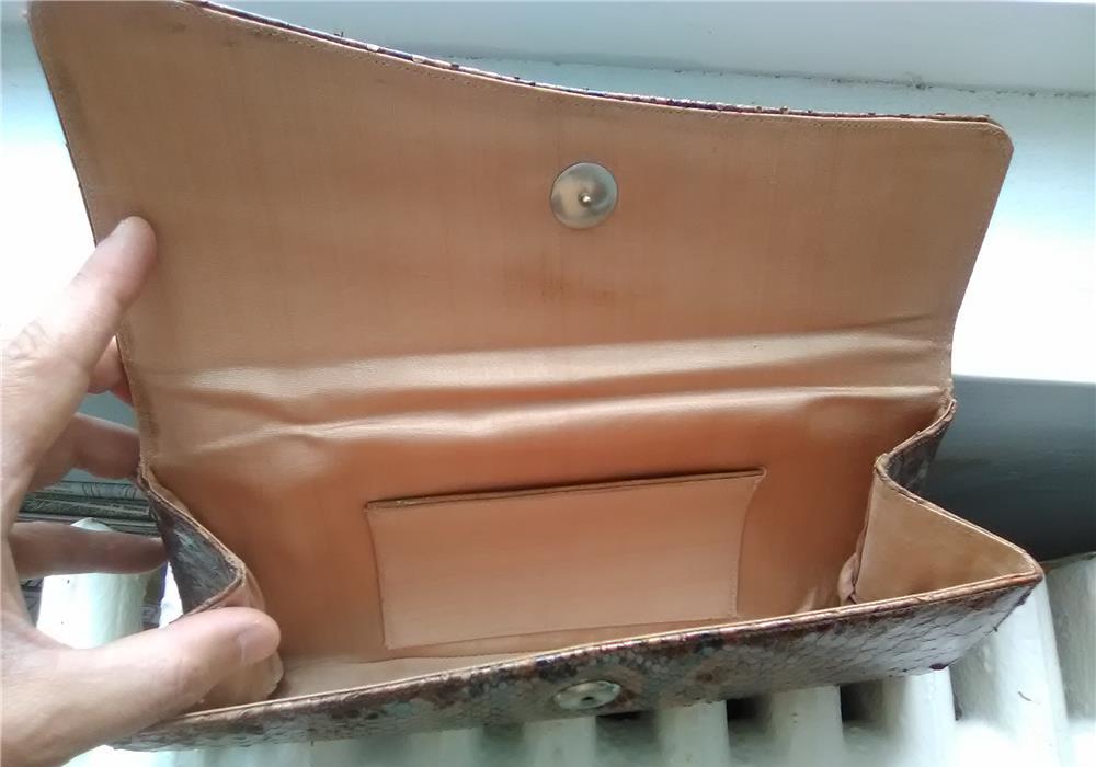 Pantofi si geanta set (piele sarpe)