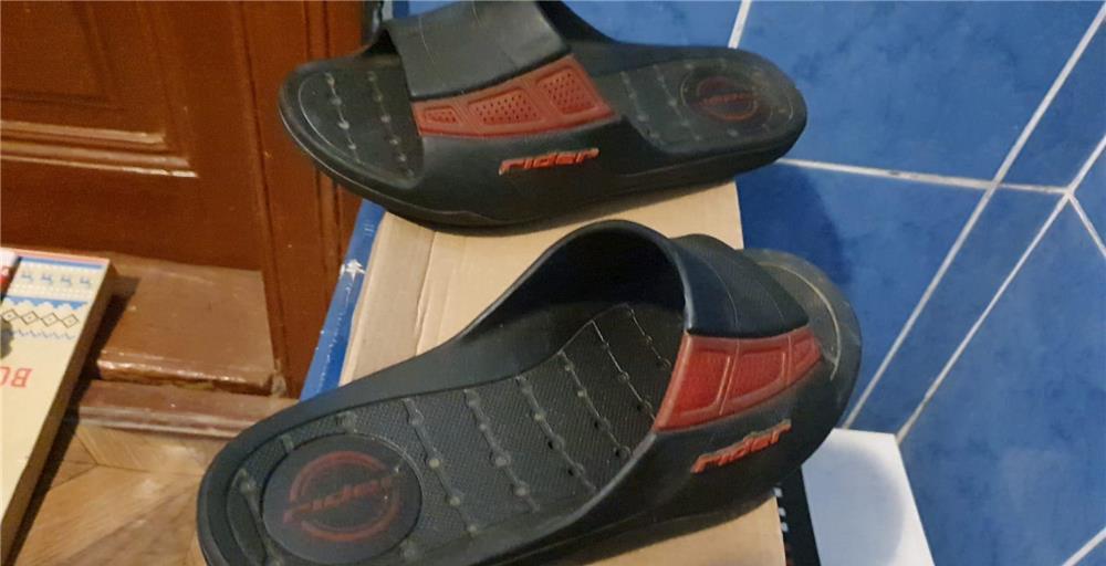 Papuci barbatesti RIDER, mas 39, negru-rosu