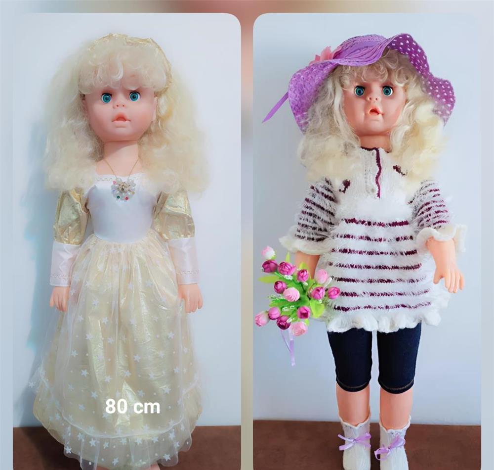 Păpușă blondă, 80 cm