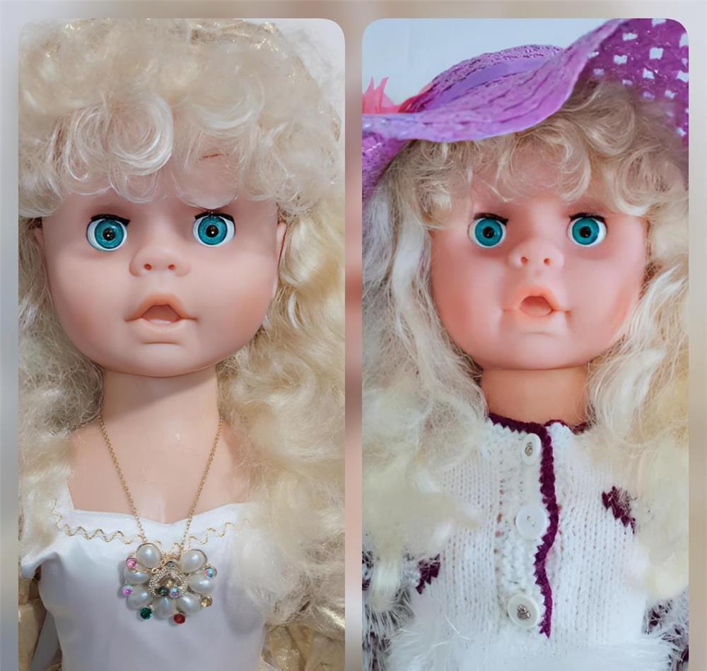 Păpușă blondă, 80 cm