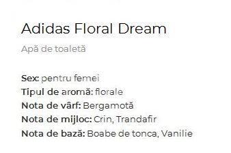 Parfumuri Pret-a-Porter, Adidas Floral Dream + deodorant Pret-a-Porter